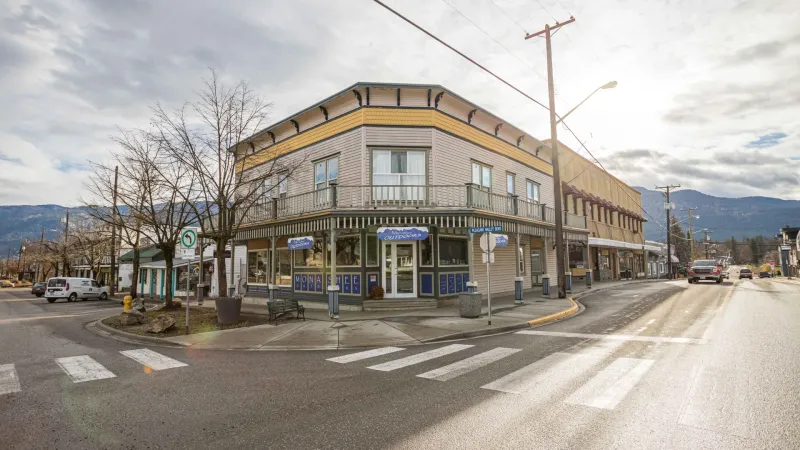 Panoramic view of the North Okanagan valley near Armstrong